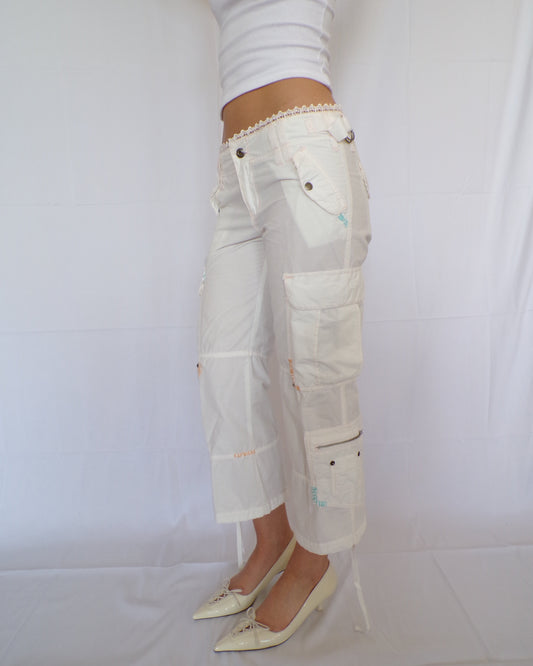 Miss Me 2000s White Capris