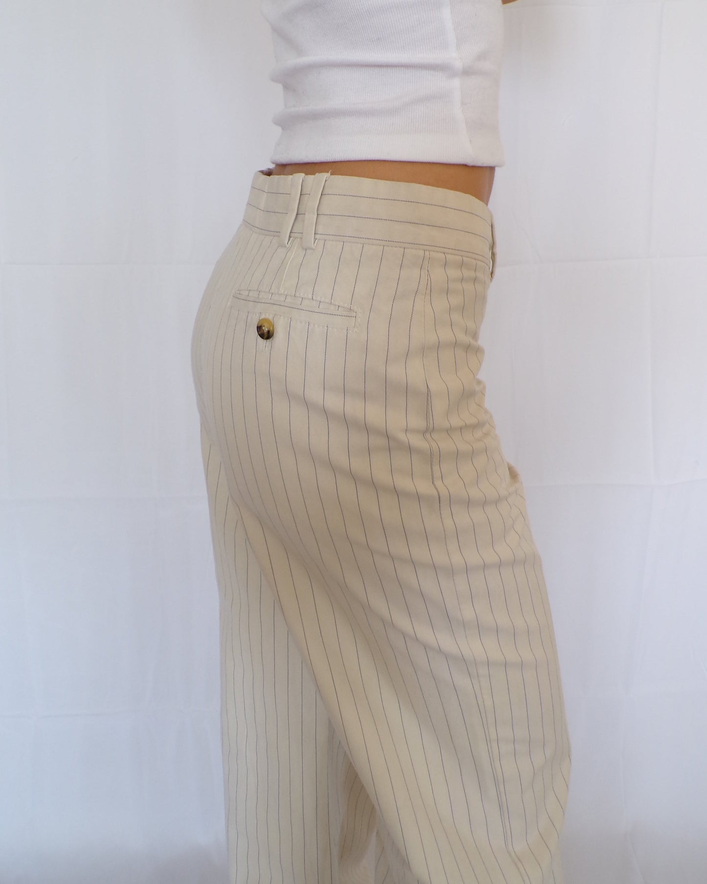 Vintage Burberry Pinstripe Trousers