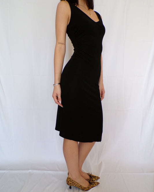 DVF Black Midi Dress
