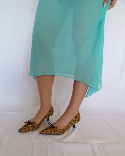 Turquoise Blue Slip Dress