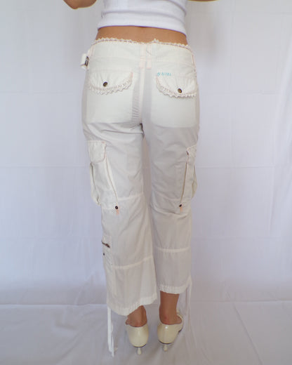 Miss Me 2000s White Capris