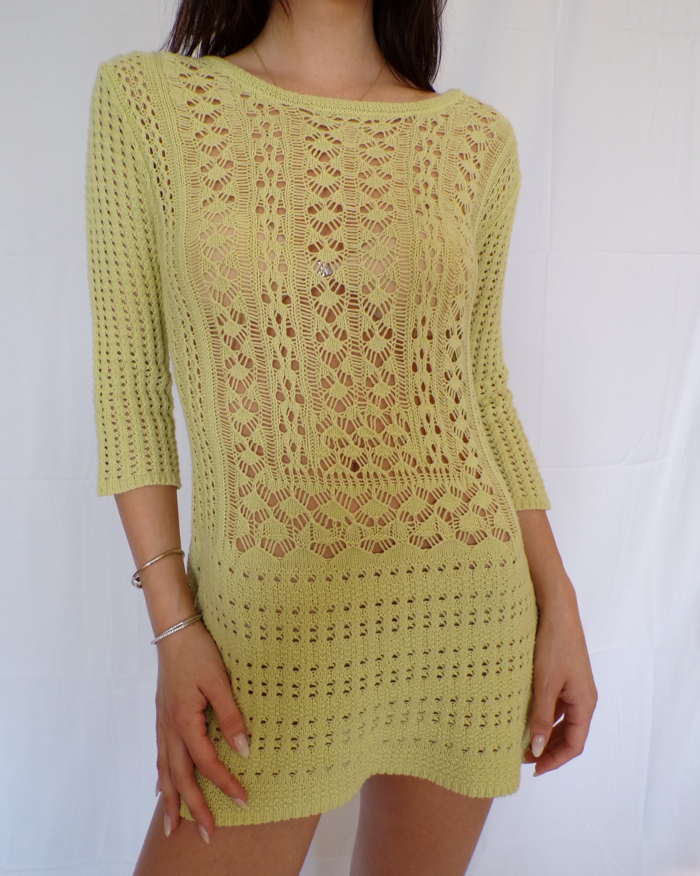 Crochet Ultra Mini Dress