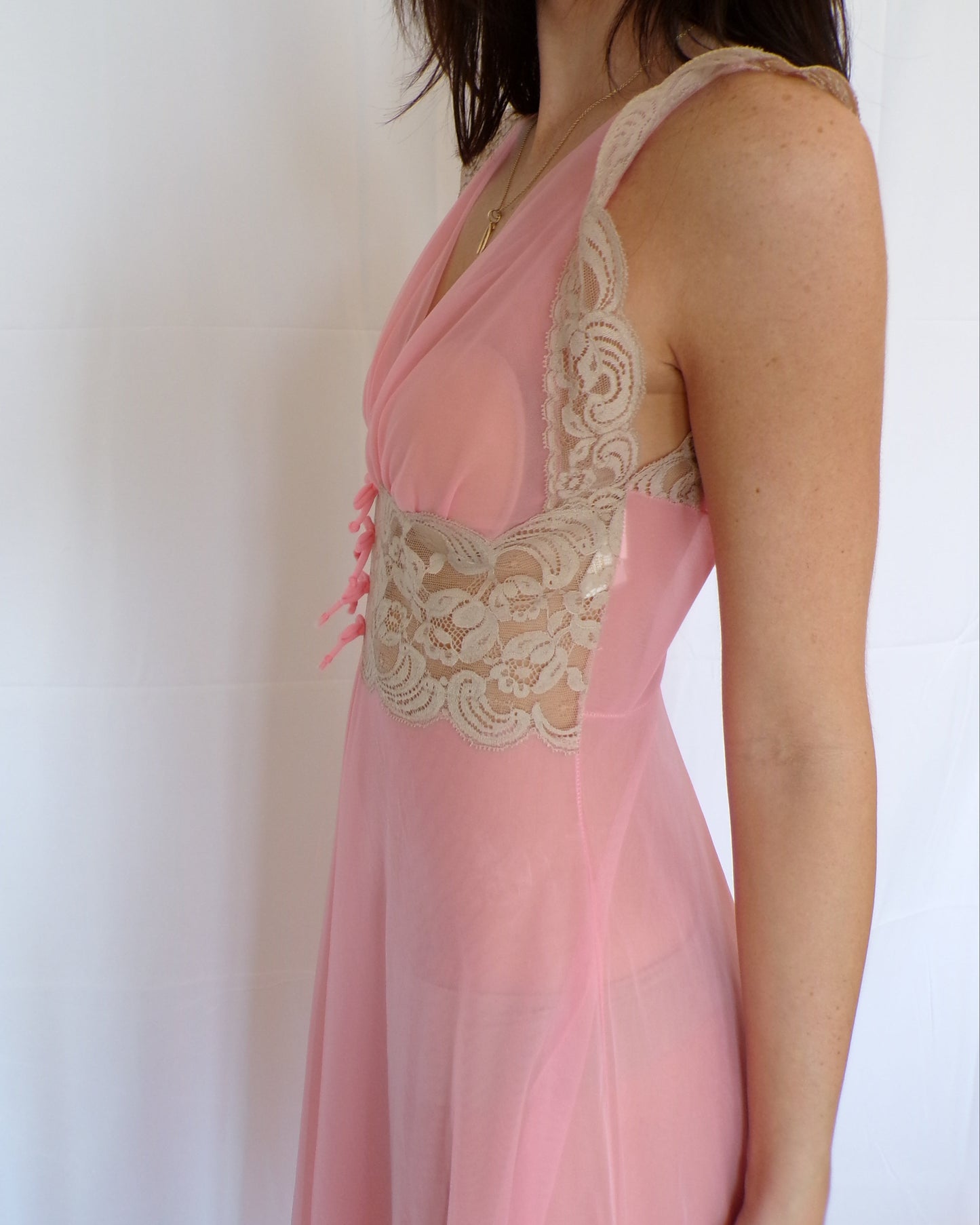 Pink Maxi Slip Dress