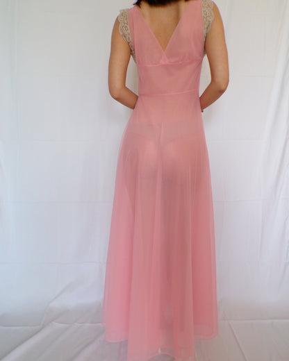 Pink Maxi Slip Dress