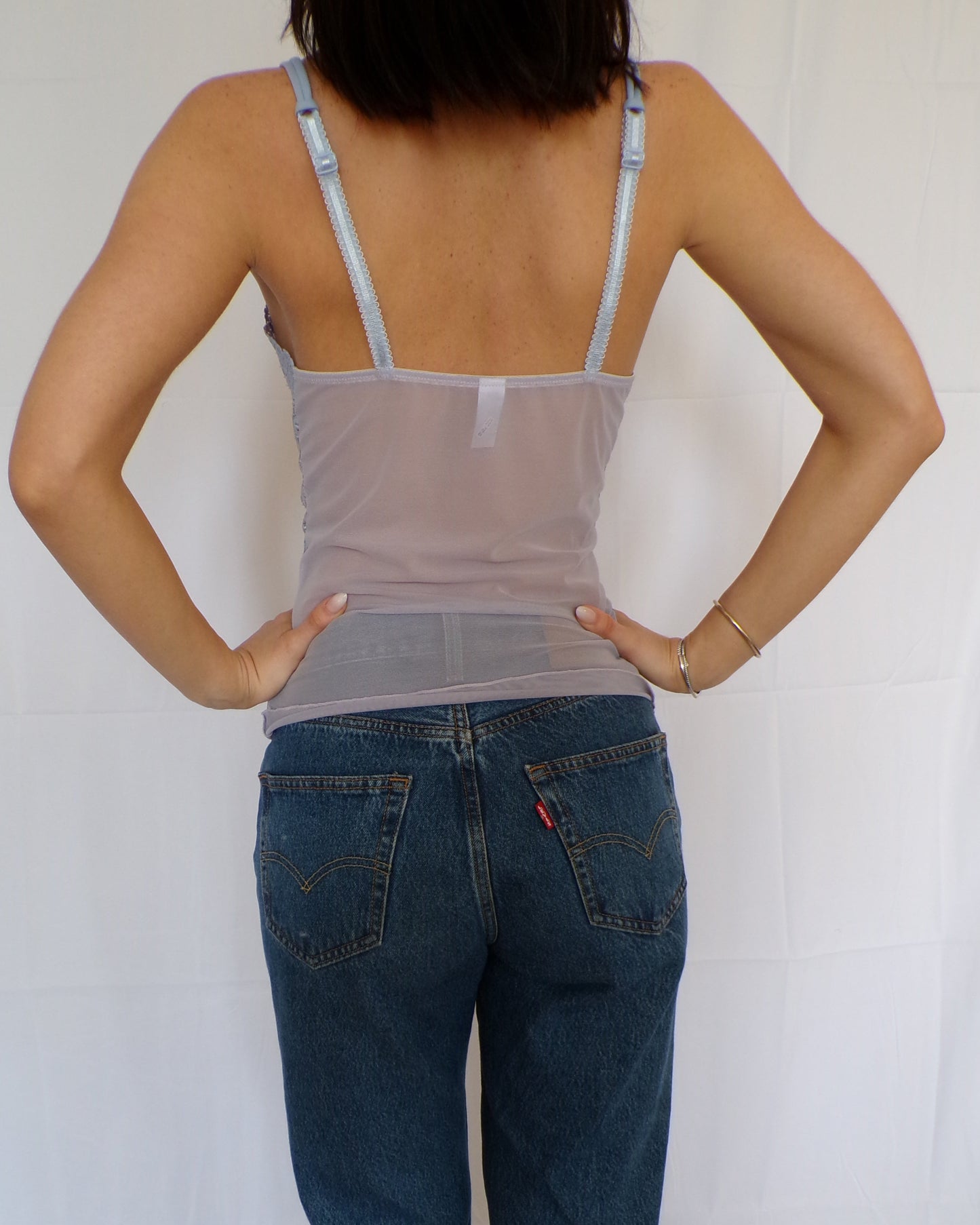 Lavender Lace Slip Tank